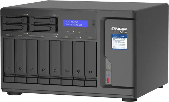 Alt view image 5 of 6 - QNAP TVS-H1288X-W1250-16G-US Diskless System Network Storage