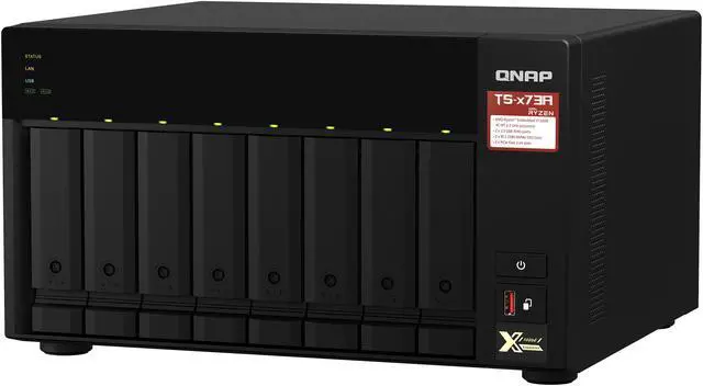 Alt view image 5 of 9 - QNAP TS-873A-8G-US 8 Bay Ryzen Desktop NAS (Diskless)