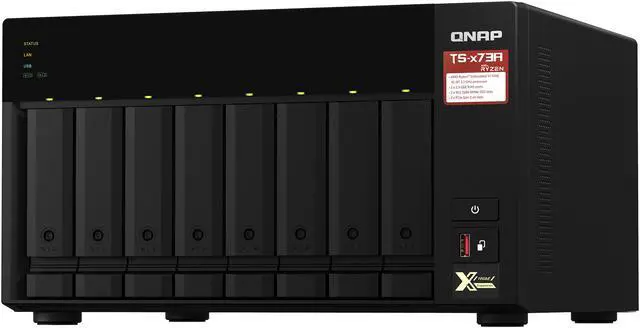 Alt view image 8 of 9 - QNAP TS-873A-8G-US 8 Bay Ryzen Desktop NAS (Diskless)