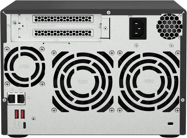 Alt view image 8 of 9 - QNAP TS-673A-8G-US 6 Bay Ryzen Desktop NAS (Diskless)