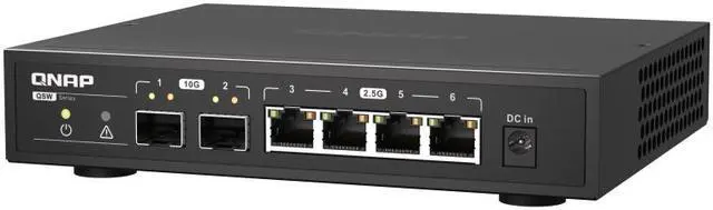 Alt view image 5 of 6 - QNAP Desktop QSW-2104-2S-US, Unmanaged Switch, 4 port 2.5Gbps auto negotiation (2.5G/1G/100M), 2 10GbE SFP+ port