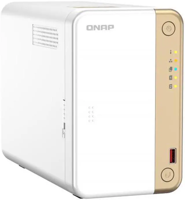 Alt view image 4 of 7 - QNAP 2-Bay desktop NAS, Intel Celeron N4505 dual-core processor, 4GB DDR4 SODIMM RAM, SATA 6Gb/s, M.2 2280 PCIe Gen 3x1 slots, 1x2.5GbE, 1 x PCIe 3.0 x2 slot for QM2 or addiotional NIC, USB 3.2 Gen 2, AES-NI encryption, 4K hardware transcod