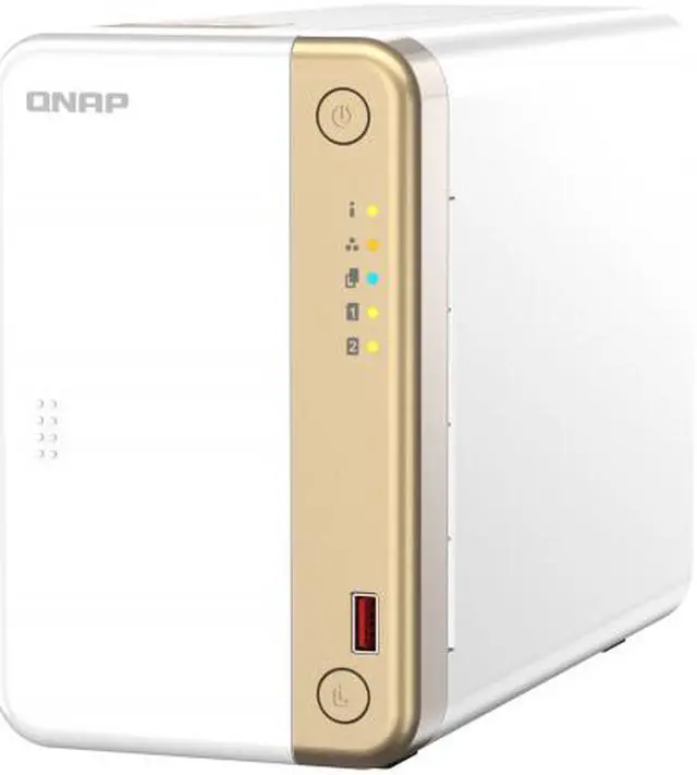 Alt view image 6 of 7 - QNAP 2-Bay desktop NAS, Intel Celeron N4505 dual-core processor, 4GB DDR4 SODIMM RAM, SATA 6Gb/s, M.2 2280 PCIe Gen 3x1 slots, 1x2.5GbE, 1 x PCIe 3.0 x2 slot for QM2 or addiotional NIC, USB 3.2 Gen 2, AES-NI encryption, 4K hardware transcod