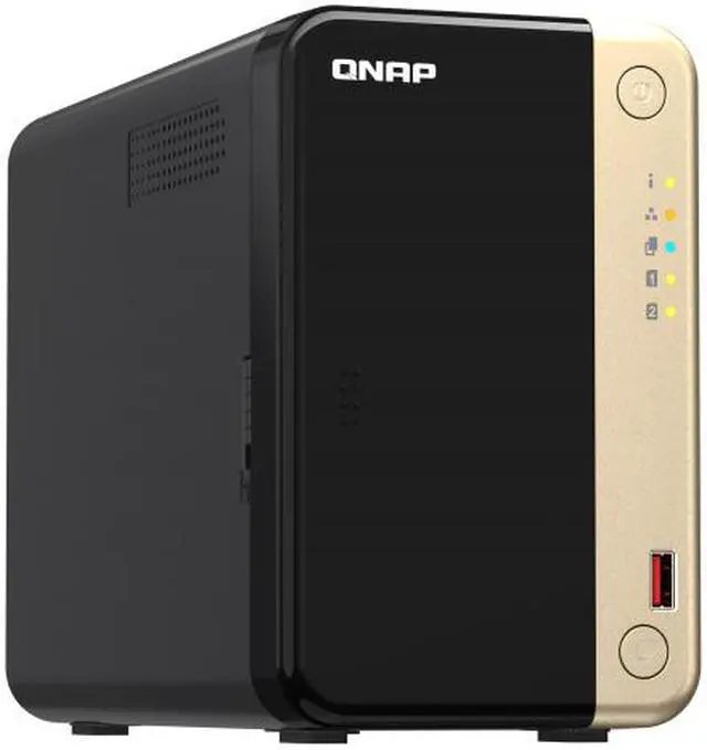 Alt view image 3 of 7 - QNAP TS-264 2-Bay High-Performance Desktop NAS. Intel 4C/4T Processor, burst up to 2.9GHz with 8GB DDR4 RAM On-Board, 2 x 2.5GbE, 2 x M.2 2280 PCIe Gen 3 x1, 1 x PCIe Gen3 x2 slot for network/storage expansion.