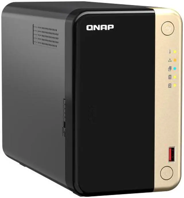 Alt view image 4 of 7 - QNAP TS-264 2-Bay High-Performance Desktop NAS. Intel 4C/4T Processor, burst up to 2.9GHz with 8GB DDR4 RAM On-Board, 2 x 2.5GbE, 2 x M.2 2280 PCIe Gen 3 x1, 1 x PCIe Gen3 x2 slot for network/storage expansion.