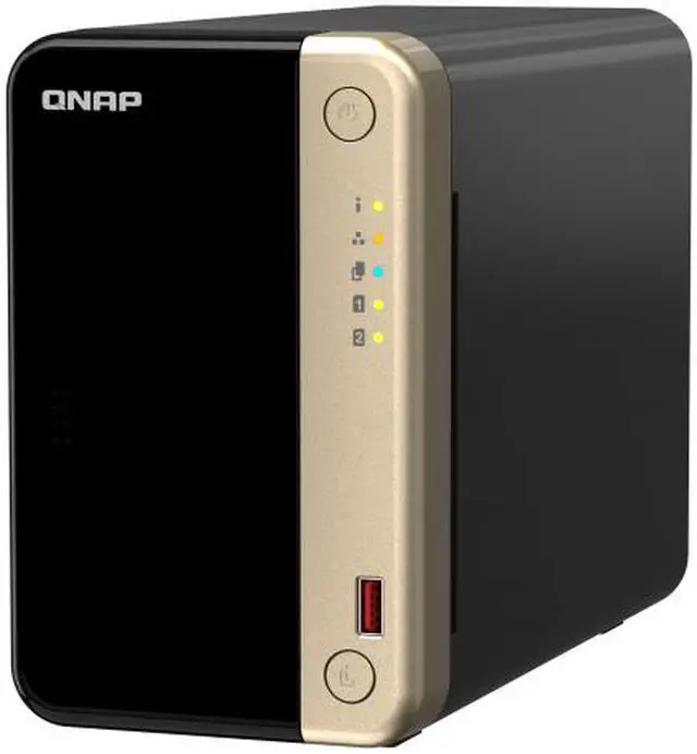 Alt view image 6 of 7 - QNAP TS-264 2-Bay High-Performance Desktop NAS. Intel 4C/4T Processor, burst up to 2.9GHz with 8GB DDR4 RAM On-Board, 2 x 2.5GbE, 2 x M.2 2280 PCIe Gen 3 x1, 1 x PCIe Gen3 x2 slot for network/storage expansion.