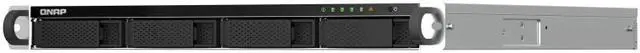 Alt view image 2 of 6 - QNAP 1U 4-bay NAS/iSCSI IP-SAN, Intel Celeron N5105/N5095 4C/4T (up to 2.7GHz), 8GB DDR4 RAM, 2.5GbE LAN, 4K HDMI v1.4b, PCIe Expansion Slot, Redundant PSU