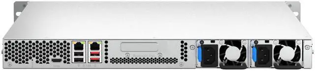 Alt view image 6 of 6 - QNAP 1U 4-bay NAS/iSCSI IP-SAN, Intel Celeron N5105/N5095 4C/4T (up to 2.7GHz), 8GB DDR4 RAM, 2.5GbE LAN, 4K HDMI v1.4b, PCIe Expansion Slot, Redundant PSU