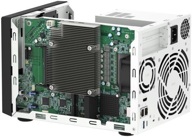 Alt view image 7 of 8 - QNAP Ultra-High Speed 6 Bay NAS. Intel® Core™ i5-12400 6C/12T, 32GB RAM DDR4 RAM, 3.5"/2.5" HDD/SSD slot x 6, M.2 PCIe SSD Gen4 x 4 slot x 2, 2.5GbE x 2, PCIe Gen4 slots, HDMI 1.4b, USB 3.2 Gen 2, 250W PSU
