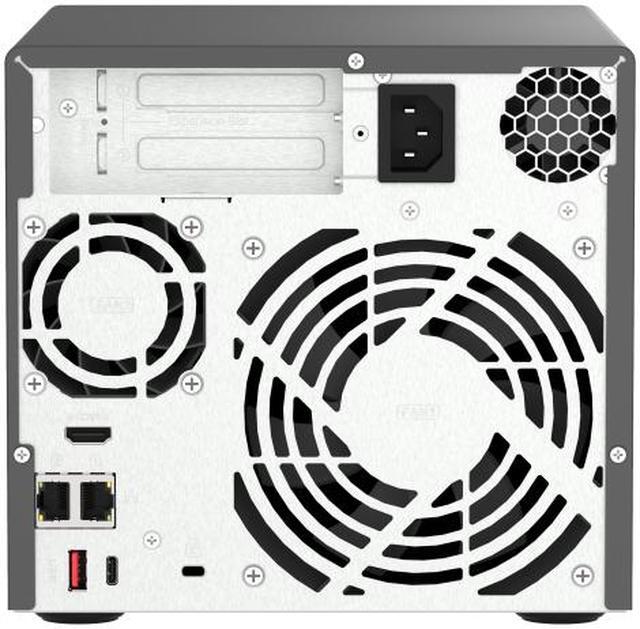 Alt view image 9 of 8 - QNAP Ultra-High Speed 6 Bay NAS. Intel® Core™ i5-12400 6C/12T, 32GB RAM DDR4 RAM, 3.5"/2.5" HDD/SSD slot x 6, M.2 PCIe SSD Gen4 x 4 slot x 2, 2.5GbE x 2, PCIe Gen4 slots, HDMI 1.4b, USB 3.2 Gen 2, 250W PSU