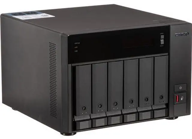 Alt view image 2 of 8 - QNAP Ultra-High Speed 6 Bay NAS. Intel® Core™ i5-12400 6C/12T, 32GB RAM DDR4 RAM, 3.5"/2.5" HDD/SSD slot x 6, M.2 PCIe SSD Gen4 x 4 slot x 2, 2.5GbE x 2, PCIe Gen4 slots, HDMI 1.4b, USB 3.2 Gen 2, 250W PSU