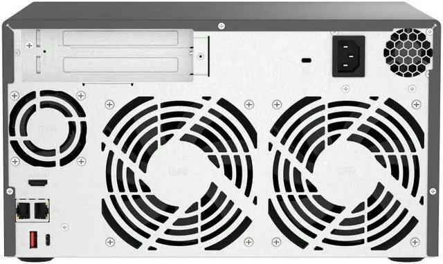 Alt view image 8 of 8 - QNAP Ultra-High Speed 8 Bay NAS. Intel® Core™ i5-12400 6C/12T, 32GB RAM DDR4 RAM, 3.5"/2.5" HDD/SSD slot x 8, M.2 PCIe SSD Gen4 x 4 slot x 2, 2.5GbE x 2, PCIe Gen4 slots, HDMI 1.4b, USB 3.2 Gen 2, 250W PSU