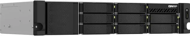Main image of QNAP TS-864eU-4G-US 8 Bay High-Speed Short Depth Rackmount Rackmount NAS with Dual-2.5GbE, Intel Celeron CPU, 4GB DDR4 Memory and 2.5GbE (2.5G/1G/100M) Network Connectivity (Diskless)