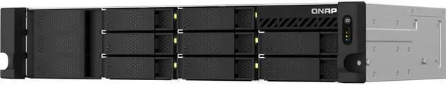 Alt view image 3 of 4 - QNAP 2U 8-Bay Short Depth Rackmount NAS - Intel Celeron N5095 - 8GB Ram - Redundant PSU  TS-864EU-RP-8G