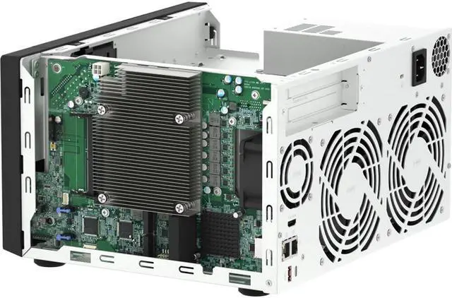Alt view image 4 of 4 - Qnap 8 Bay High-Speed Desktop NAS Enclosure TVS-h874-i7-32G-US