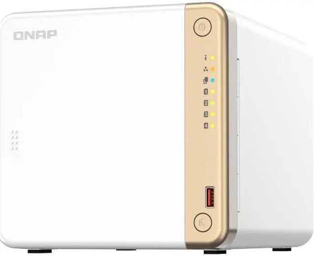Alt view image 3 of 4 - QNAP TS-462-4G-US 4 Bay Desktop NAS with Intel Celeron Dual-core Processor with M.2 PCIe Slots and PCIe expandability and 2.5GbE (2.5G/1G/100M) Diskless System Network - Storage