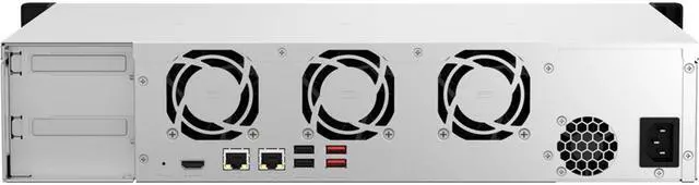 Alt view image 4 of 4 - QNAP TS-864eU-8G-US 8 Bay High-Speed Short Depth Rackmount Rackmount NAS with Dual-2.5GbE, Intel Celeron CPU, 8GB DDR4 Memory and 2.5GbE (2.5G/1G/100M) Network Connectivity (Diskless)