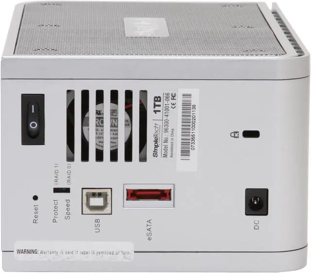 Alt view image 4 of 8 - SimpleTech Duo Pro 1TB USB 2.0 / eSATA 3.5" External Hard Drive FP-UFE2/1TB