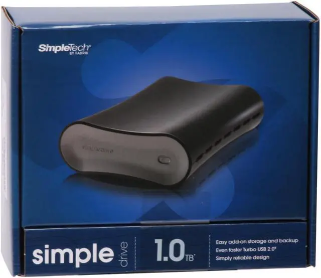 Alt view image 8 of 8 - SimpleTech 1TB USB 2.0 3.5" External Hard Drive S1000U