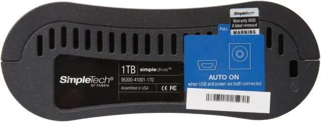 Alt view image 6 of 8 - SimpleTech 1TB USB 2.0 3.5" External Hard Drive S1000U