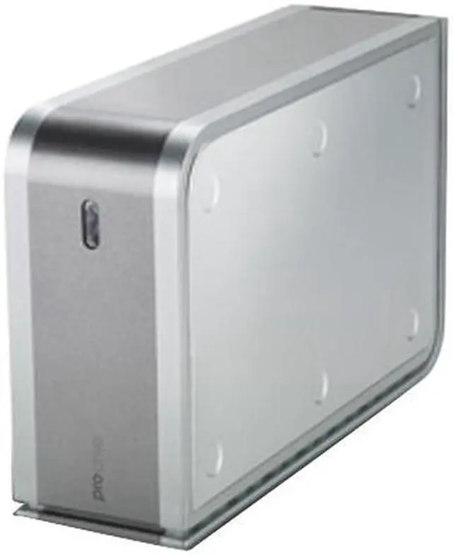 Main image of Hitachi SimpleTech Pro Drive 1TB USB 2.0, FireWire 400, FireWire 800, 3Gb/s eSATA 3.5" Quad Interface External Hard Drive 0S00026, Silver