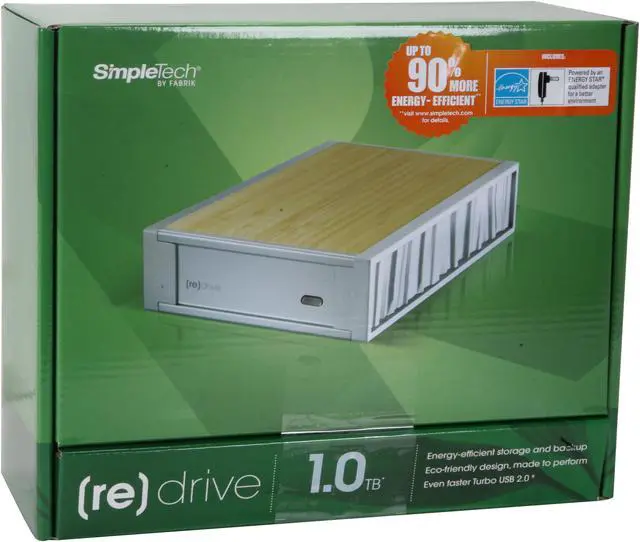 Alt view image 5 of 5 - SimpleTech [re]drive Turbo 1TB USB 2.0 3.5" External Hard Drive R1000U