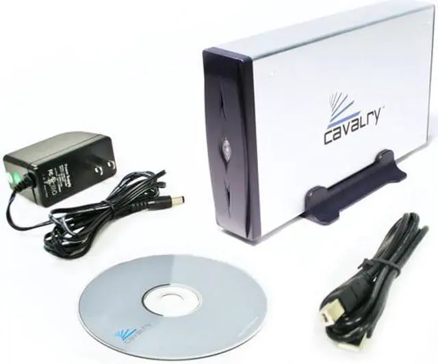 Alt view image 4 of 5 - Cavalry CAUE 500GB USB 2.0 3.5" External Hard Drive PC-Ready CAUE37500