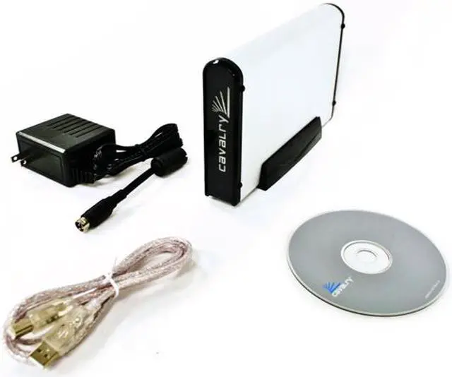 Alt view image 4 of 4 - Cavalry CAUM 250GB USB 2.0 3.5" External Hard Drive with OTB CAUM37250