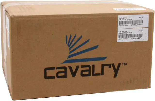 Alt view image 8 of 8 - Cavalry CADA CADA001SA2 1TB USB 2.0 / eSATA 2-bay RAID Disk Array for PC