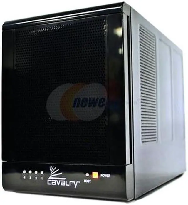 Main image of Cavalry 4-bay RAID Disk Array (RAID 5) eSATA 4TB (4x1TB) External Hard Drive -CADA004SA4