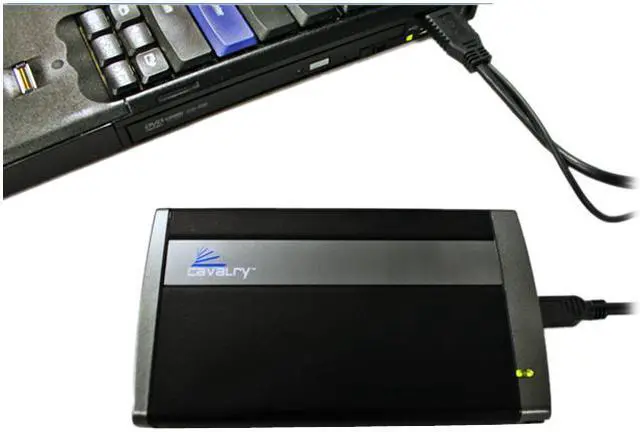 Alt view image 4 of 4 - Cavalry 320GB USB 2.0 2.5" External Hard Drive PC-Ready CAUP25320