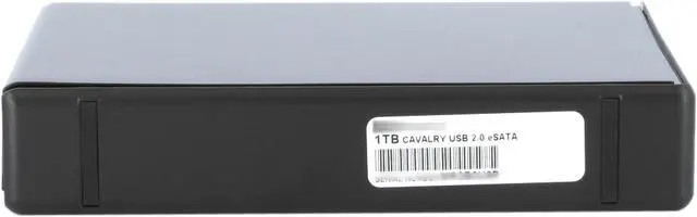 Alt view image 3 of 9 - Cavalry Passio 1TB USB 2.0 / eSATA 3.5" External Hard Drive CAXH3701T0 Black