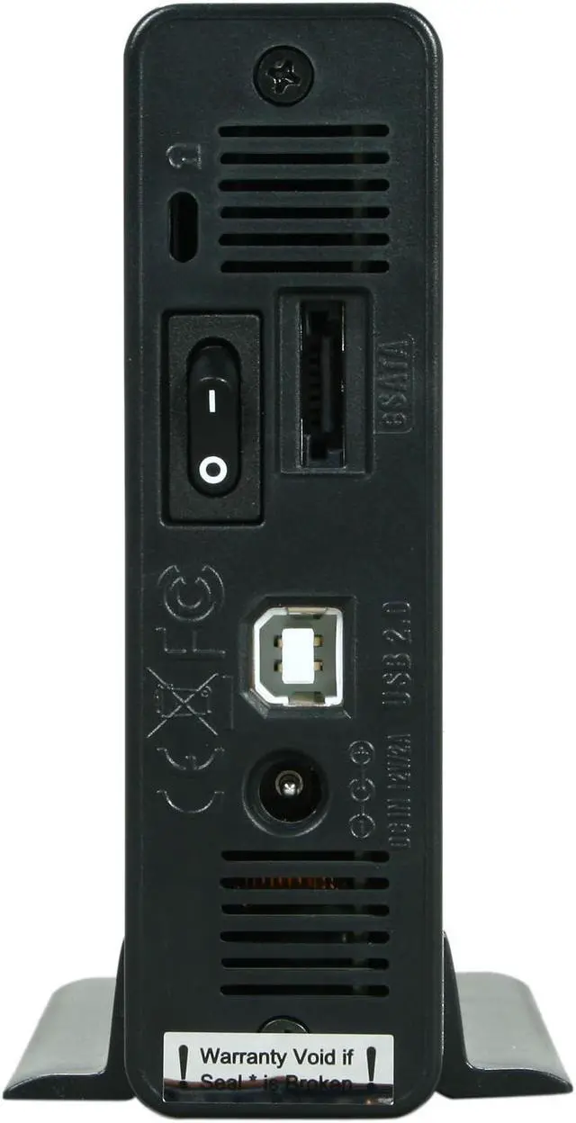 Alt view image 4 of 5 - Cavalry CAXA Series 2TB USB 2.0 / eSATA 3.5" External Hard Drive CAXA3702T0 Silver