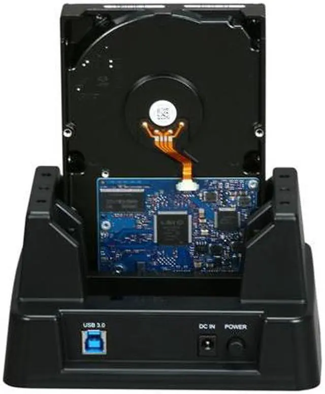 Alt view image 4 of 6 - Cavalry CAHDD 1TB USB 3.0 2.5" or 3.5" 2-bay Dock CAHDD330010T01 Black