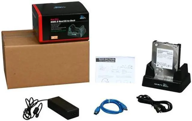 Alt view image 6 of 6 - Cavalry CAHDD 1TB USB 3.0 2.5" or 3.5" 2-bay Dock CAHDD330010T01 Black