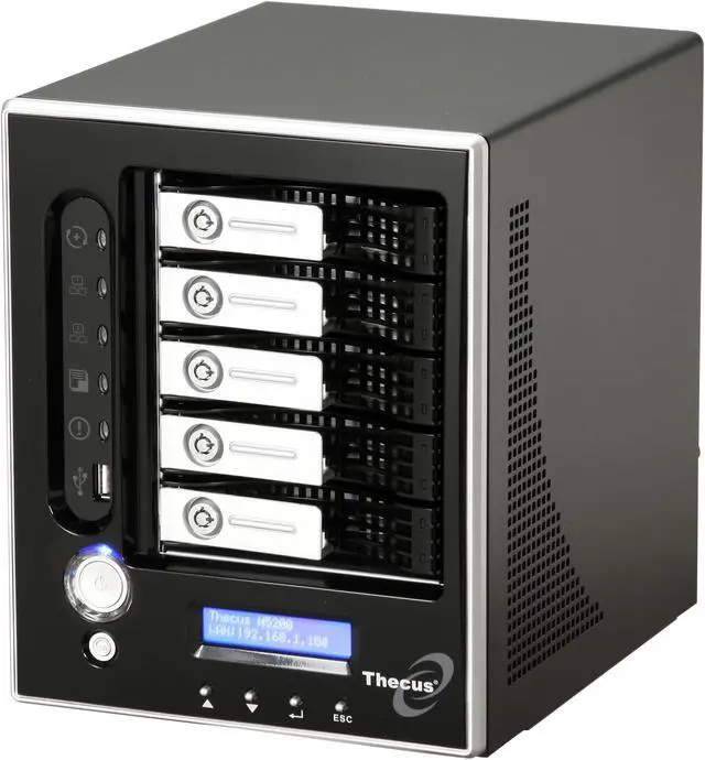 Alt view image 3 of 10 - Thecus N5200B High Performance NAS Server