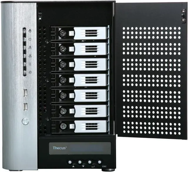Alt view image 2 of 5 - Thecus N7700+ Diskless System Network Attached Storage