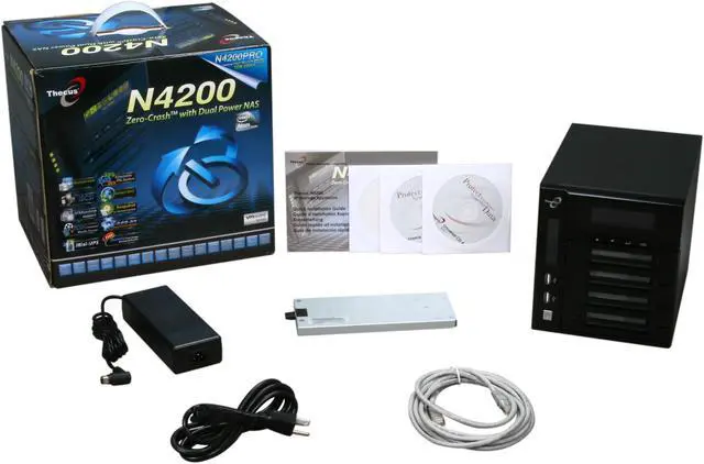 Alt view image 6 of 6 - Thecus N4200PRO Diskless System Zero-Crash NAS with Mini UPS for SMB