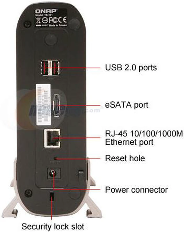 Alt view image 4 of 7 - QNAP TS-101 9-in-1 NAS Server