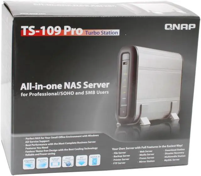 Alt view image 6 of 6 - QNAP TS-109 Pro All-in-one NAS Server
