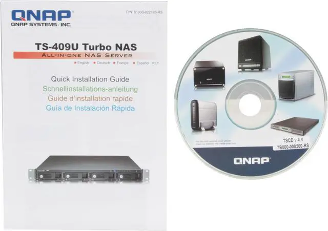 Alt view image 13 of 14 - QNAP TS-409U Diskless System 1U, 4-Bay Hot-swappable RAID 0/1/5/6/JBOD Online RAID NAS