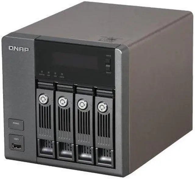 Alt view image 2 of 6 - QNAP TS-419P-US Diskless System Turbo NAS Server with iSCSI for SMB and SOHO Users