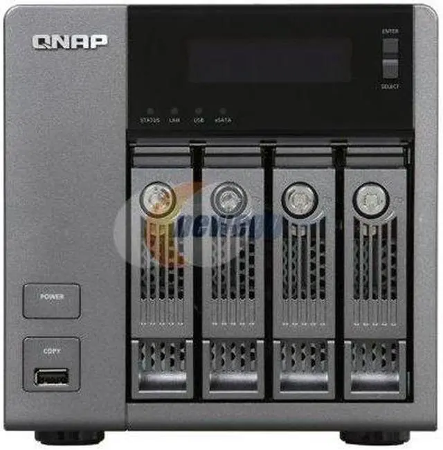 Alt view image 3 of 6 - QNAP TS-419P-US Diskless System Turbo NAS Server with iSCSI for SMB and SOHO Users