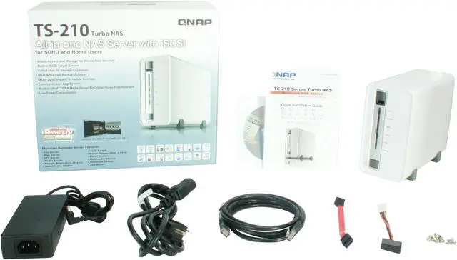 Alt view image 6 of 6 - QNAP TS-210-US Diskless System All-in-one NAS Server with iSCSI for SOHO and Home Users