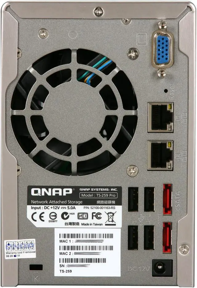 Alt view image 4 of 5 - QNAP TS-259-PRO-US Diskless System Superior Performance NAS with iSCSI for Business