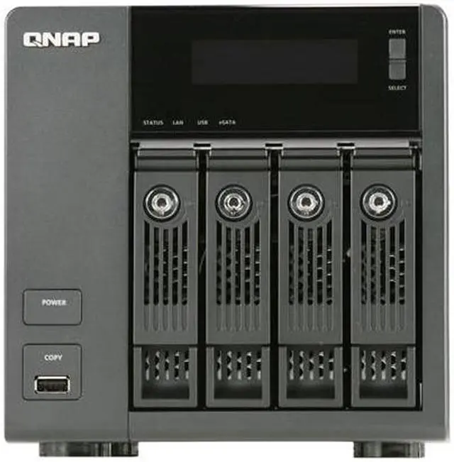 Alt view image 2 of 5 - QNAP TS-459 Pro+ Diskless System Superior Performance NAS with iSCSI for Business