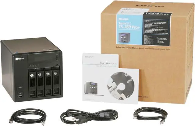 Alt view image 5 of 5 - QNAP TS-459 Pro+ Diskless System Superior Performance NAS with iSCSI for Business