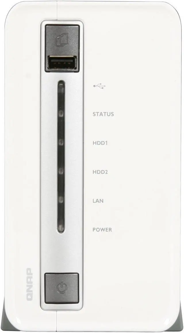 Alt view image 2 of 5 - QNAP TS-212-US Diskless System All-in-one NAS Server with iSCSI for SOHO and Home Users