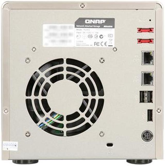 Alt view image 4 of 6 - QNAP TS-412-US Diskless System All-in-one NAS Server with iSCSI for SOHO and Home Users