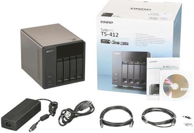 Alt view image 6 of 6 - QNAP TS-412-US Diskless System All-in-one NAS Server with iSCSI for SOHO and Home Users